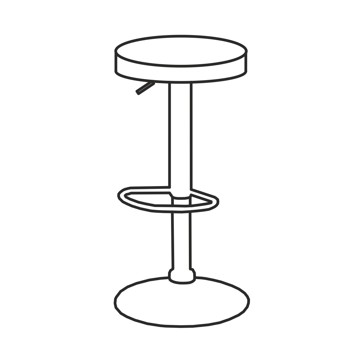 Round Barhocker